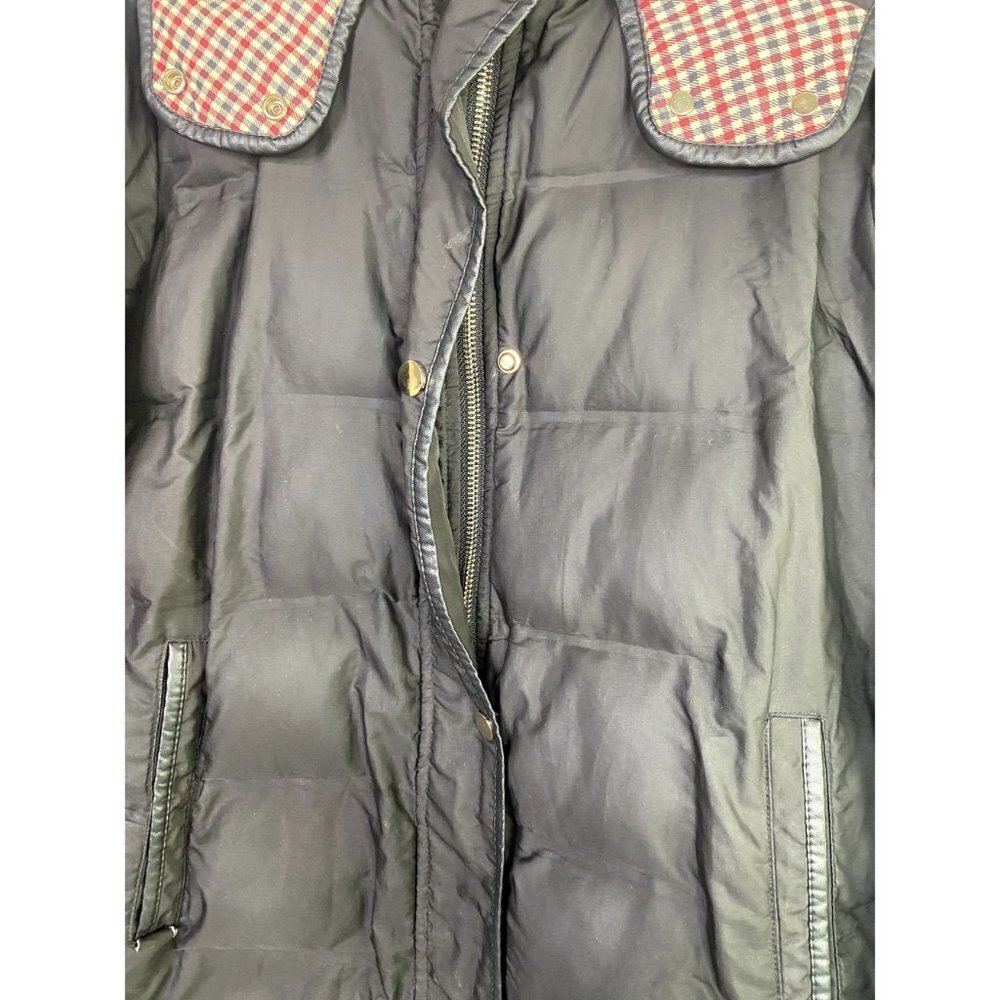Zara Long Puffer Parka Hooded Jacket Long Sleeves Pockets Button Zip XS Black - Picture 14 of 14